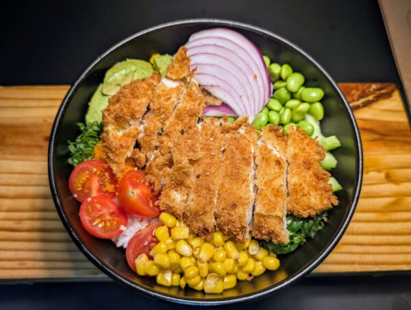 Fried Chicken Poke Bowl